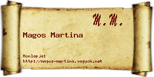 Magos Martina névjegykártya